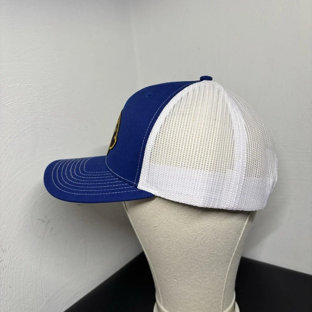 Big Fish Trucker Hat Snapback‎ Cap Blue White Adult OSFM Fishing Richardson Mesh